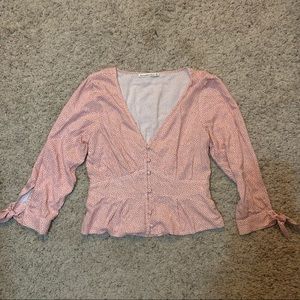Tie-Sleeve Blouse